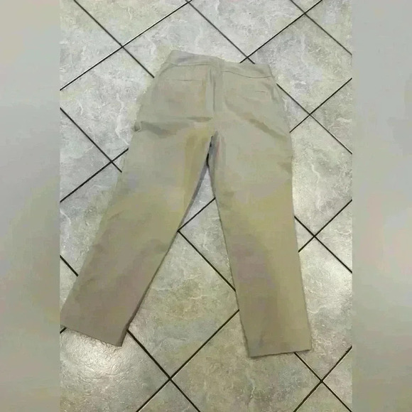 Talbots Tan Curvy Ankle Pant Size 6 Side Zipper Pockets - Picture 2 of 6